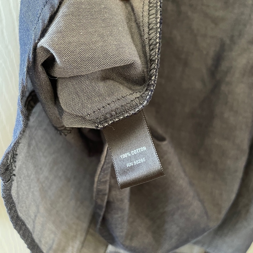 Express Tailored Chambray Button Down, Xs - image 6